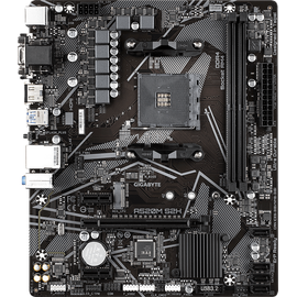  MB sAM4 Gigabyte A520M S2H, AMD A520, 2xDDR4-3200, D-SUB+DVI-D+HDMI, 1xPCI-Ex16, 2xPCI-Ex1, 4xSATA3(RAID 0/1/10), 1xM.2, 8 Ch Audio, GLan, (2+4)xUSB2.0 