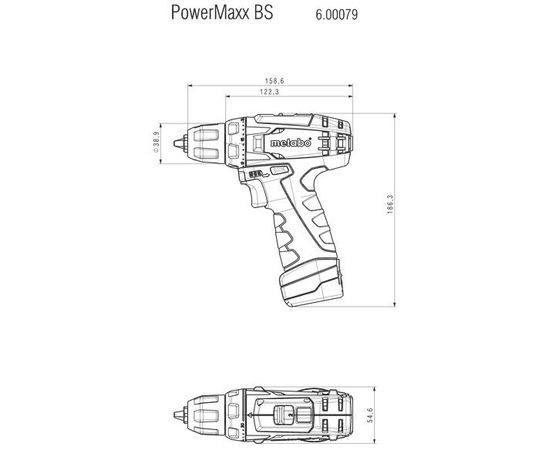  Дрель-шуруповерт Metabo PowerMaxx BS 600079500 