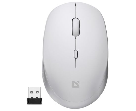  Мышь оптическая беспроводная Defender Auris MB-027  (white) (220440) 