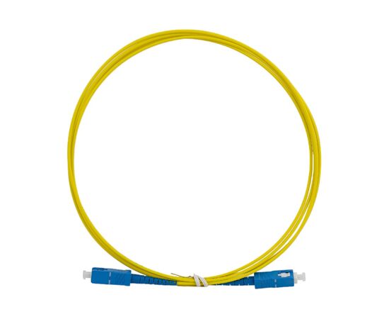  Патч-корд NIKOMAX NMF-PC1S2C2-SCU-SCU-002 оптический одномодовый, SC/UPC-SC/UPC, 9/125, OS2, одинарный, 2м, желтый 