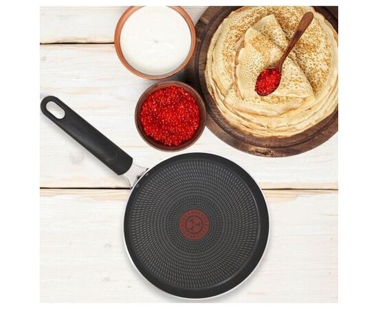  Сковорода блинная Tefal Easy Plus Э 04237522, без крышки, черный 