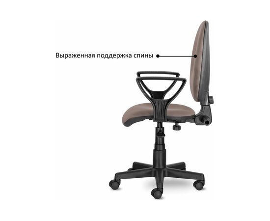  Кресло офисное Brabix Prestige Ergo MG-311 (531875) ткань коричневый 