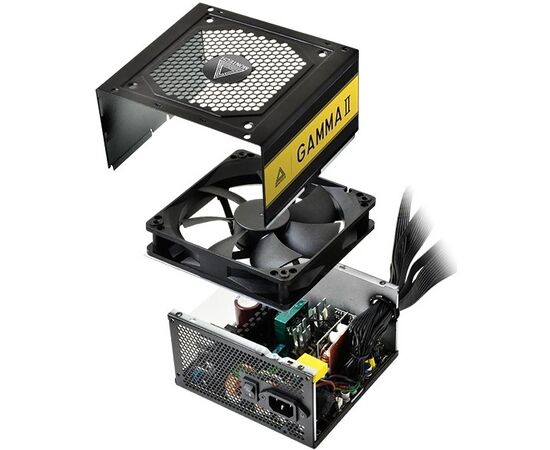  Блок питания Montech Gamma II 650W / ATX 2.43, APFC, 80 Plus Gold, LLC+DC-DC, Japan caps, 120mm fan, non-modular 
