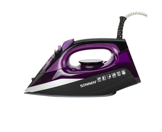  Утюг Sonnen SI-270 (455280) черный/фиолетовый 