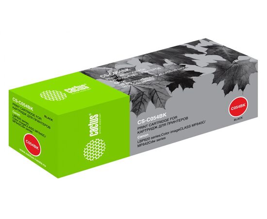 Картридж лазерный Cactus CS-C054BK черный (1500стр.) для Canon LBP 621Cw/ 623Cdw/641Cw/643Cdw 